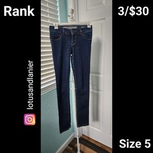 Rank Straight Leg  Juniors Jeans Sz 5  3/$30
